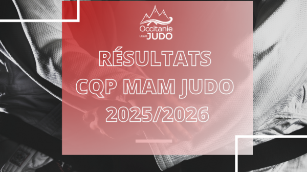 Félicitations aux nouveaux diplômés du CQP MAM Judo !